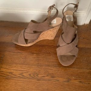 Taupe Dolce Vita Wedges- PERFECT CONDITON